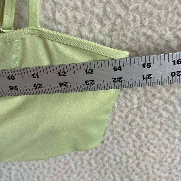 Victoria’s Secret Pink Bandeau Bra Top Women’s Medium Lime‎ Green - Picture 2 of 5